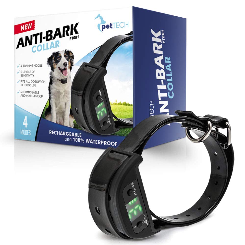 Pet Union No Bark Dog Collar, Stop Dogs Barking with Sound & Vibration