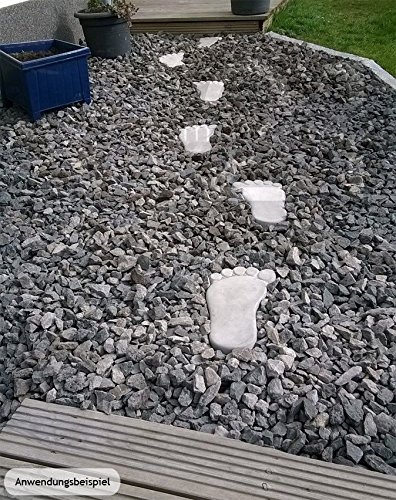 matches21 XXL Trittsteine große Füße MEGA Fuß-Abdrücke 1 Paar Tritt-Steine Beton für den Garten 35×20 cm Tretsteine Dekosteine Deko - 3