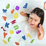 Badespielzeug – Bade Buchstaben und Zahlen mit Badezimmer Spielzeug Organizer. Das Beste Lehrreiche Badespielzeug mit Hochwertigem Badezimmer Spielzeug Organizer und Ungiftigen BPA-freuen Schaumstoff Buchstaben. Das Perfekte Geschenk! - 4