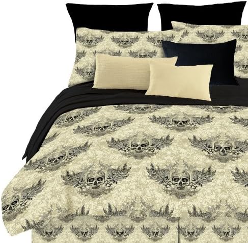 Street Revival Winged Skull King Comforter Set, Multi by Street Revival