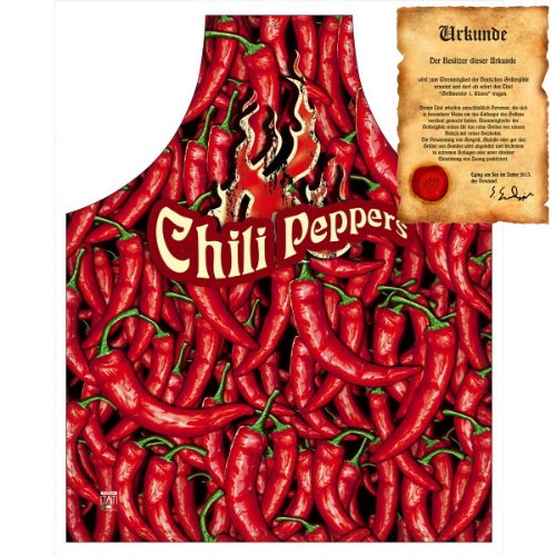 Preisvergleich Produktbild 1.000.000.000 Scoville Chili Peppers ITATI Schürze mit Urkunde