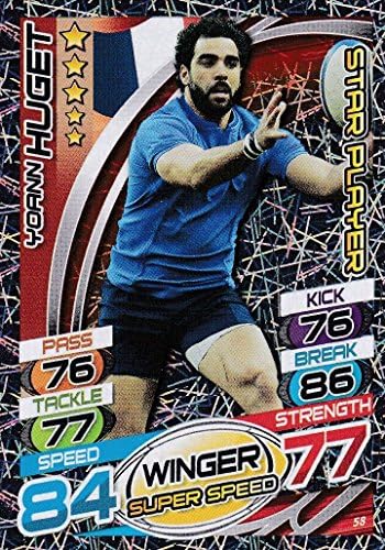 Topps Rugby Attax England 2015 Yoann Huget Star Player Trading Card