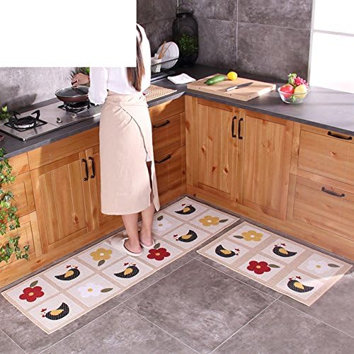 Carpet/Doormat/Flowers,Hen,Kitchen Floor Mats/Polyester/Cotton Material,Anti-skidding ,Absorbent,Grease/Bathroom Mat/Bedside Mats-A A