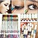 leading-star 12 Colors Glitter Lip liner Eye Shadow Eyeliner Pencil Pens Makeup Cosmetic Kitf