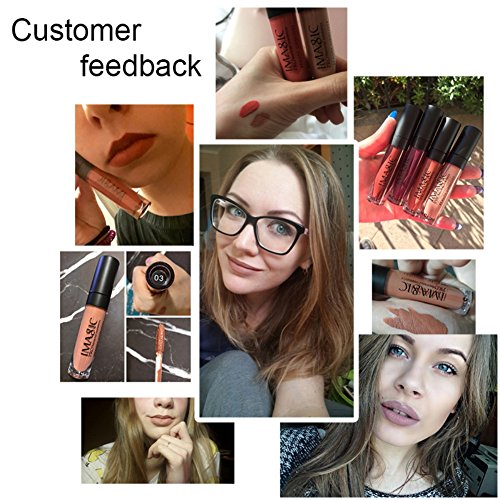 ROPALIA 12 Colors Velvet Matte Long Lasting Liquid Lipstick Not Stick On Cup Waterproof Lip Gloss - 3