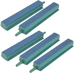 Sourcingmap Aquarium Air Bubble Release Ausstr&ouml;msteine Bar, 4-Zoll-, Gr&uuml;n/Blau, 5&nbsp;St&uuml;ck de