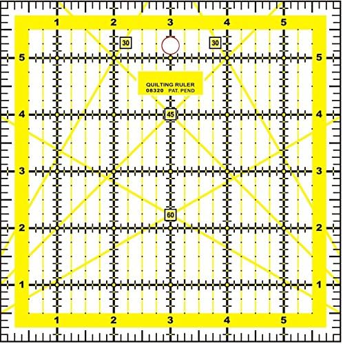 Quilting Patchwork Ruler Craft Square Imperial - 6" x 6"