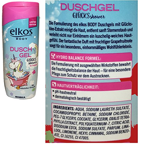 Duschgel EINHORN GLÜCKSSHOWER (Frucht Aroma / 300 ml) MIT GLÜCKSKLEE EXTRAKT - 2