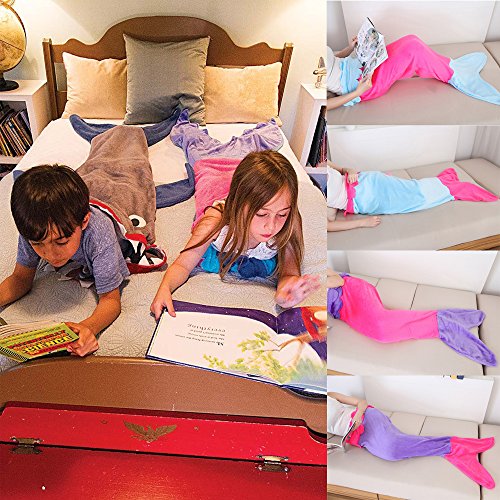 Weihnachtsgeschenke Meerjungfrau Decke Kinder Schlafsack FüR Alle Jahreszeiten 95cm*90cm - 3