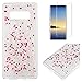 Produktbild Handyhülle für Samsung Galaxy Note 8 Hülle Silikon Glitzer Herz mit [Display Schutz Folie] ,OYIME Glänzend Paillette Design Weich Dünn Schlank Schutzhülle Tasche Stoßfest Kratzfeste Etui Glitter Love-Heart Slim Thin Bumper Cover Case and Folie für Samsung Galaxy Note 8 - Rot