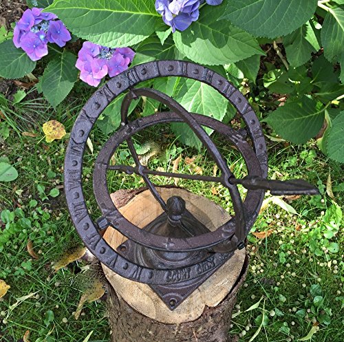 Antikas – Kleine Sonnenuhr als hübsche Terrassen Dekoration, Schattenuhr, Gartenfiguren - 2