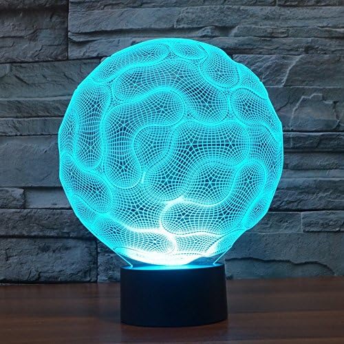 Alisabler 3D Lamp Horror Brain Night 7 Color Change Best Gift Night Light LED Furnish Desk Table Lighting Home Decoration Toys