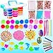 Produktbild DEPATO XXL DIY Slime Set, Schleim zum Selbermachen für Kinder, 51 Teilig, Fluffy Cloud Slime Kit Spielzeug Box Geburtstagsgeschenk