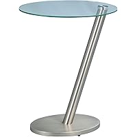 HomeTrends4You 528388 Beistelltisch, 40 x 48 x 30 cm, Metall Edelstahloptik