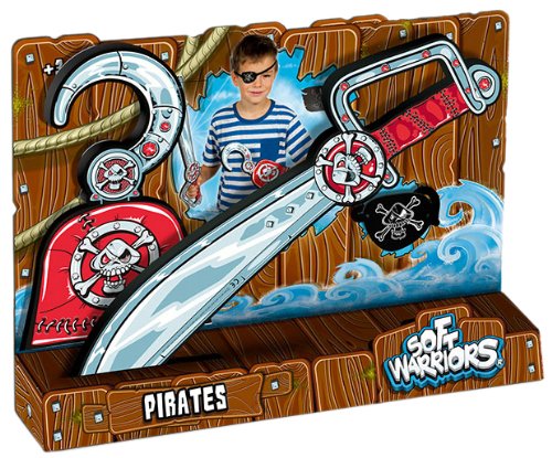 Soft Warriors - Pack Espada y Gancho Pirata (Blue Rocket SW0014H)