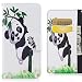 Produktbild Ougger Hülle Xiaomi Redmi Note 4 Schutzhülle, Leder Tasche Beutel Stehen Magnetisch Beutel Flip Cover Weich Silikon Schale Handyhüllen Xiaomi Redmi Note 4 mit ID Kartensteckplatz, Netter Panda
