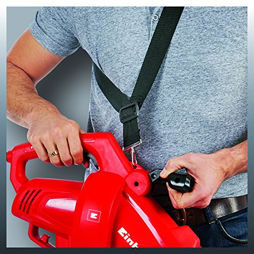 Einhell Elektro Laubsauger Laubbläser GC-EL 2500 E (2500 W, bis 240 km/h, 40 L Fangsack, Drehzahlregulierung, Tragegurt) - 5