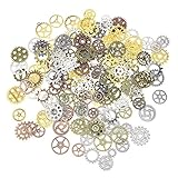 PinzhiLots Vintage Steampunk Armbanduhr Parts Gears Steam Punk(5 Farbmischung)