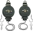 Hydrofarm Haken und Halter Lampfen-Aufhängungen, 2-er Set, schwarz