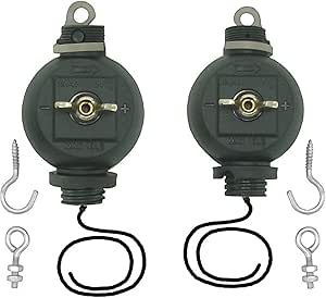 Hydrofarm Haken und Halter Lampfen-Aufh&auml;ngungen, 2-er Set, schwarz