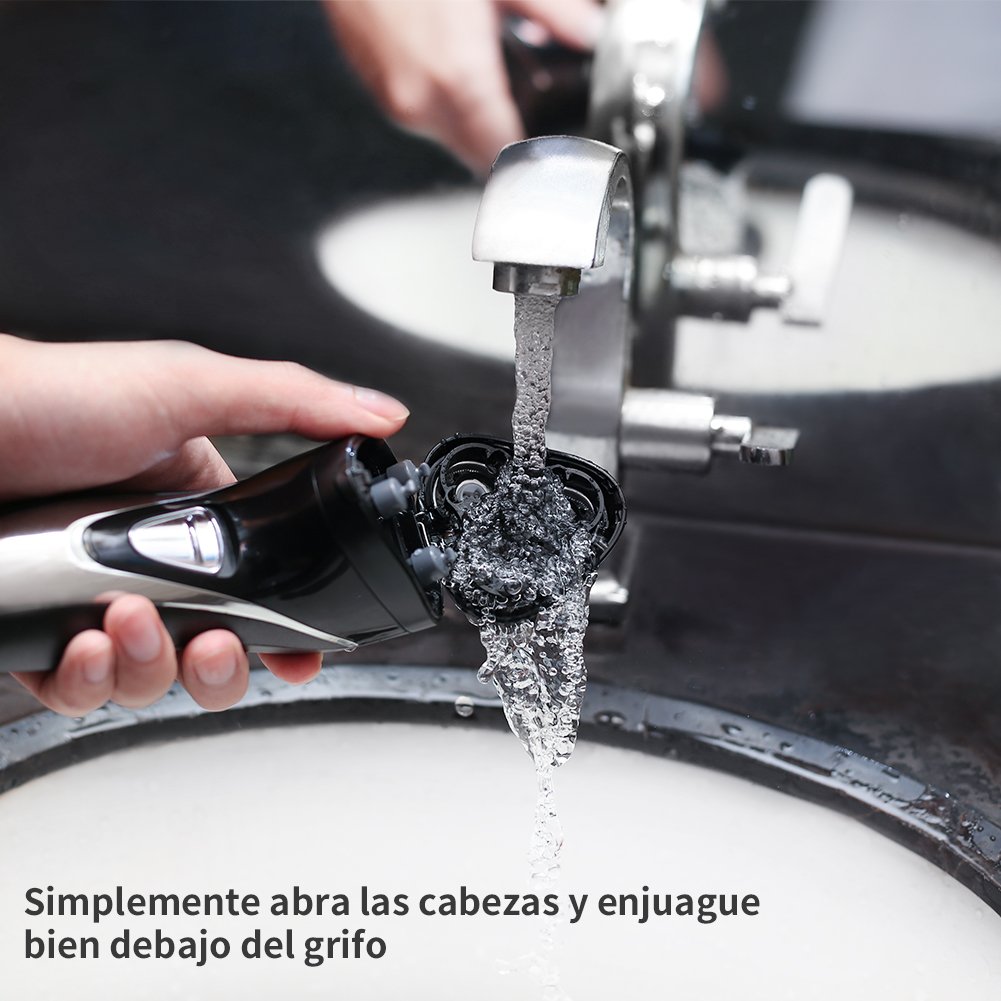 Afeitadora-Elctrica-Rotativa-Mquina-de-Afeitar-Recortador-de-Barba-para-Hombre-Impermeable-Uso-mojado-y-seco-YOHOOLYO