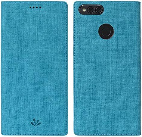 Eastcoo Huawei P Smart Case Cover, Flip Cover Full Range Protection Magnetic Adjustable Stand Dirty Resistant Phone Protectors for Huawei P Smart (Blue)