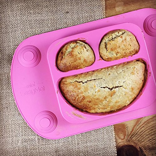 Mini easymat® für Hochstuhl und Travel Füttern. Tragbar Baby Saugnapf Teller & Tisch-Sets in 1 mit Deckel, klappbarer Seiten & Carry Fall. Kleine Sektionaltor Baby Teller perfekt für Baby Abstillen Alter 6 Monat + von Tots R Us - 8