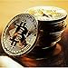 Price comparison product image Physical Bitcoin Collectors Coin BTC Item Round Rare Physical Gold 24K Plated Gift Cryptocurrency