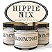 Produktbild Duft Kerzen Set 3: 3 x 115 g Soja Kerzen, Wachs, High As A Kite - Cannabis, Incense, Bag O' Cookies, HIPPIE MIX - Cannabis, Incense, Bag O Cookies