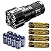 Produktbild Bundle: Nitecore TM28 6000 Lumen Rechargeable Flashlight / Searchlight w/4x Panasonic/Sanyo 3500mAh 10A 18650 Batteries