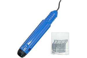 REBECASKYENS 1 Pezzi Utensile per sbavatura in Metallo con 10 Lame Ricambio,Utensile taglio stampanti 3D Rotante a 360°,Metallo Plastica Alluminio Legno e Acciaio Inossidabile Utensile