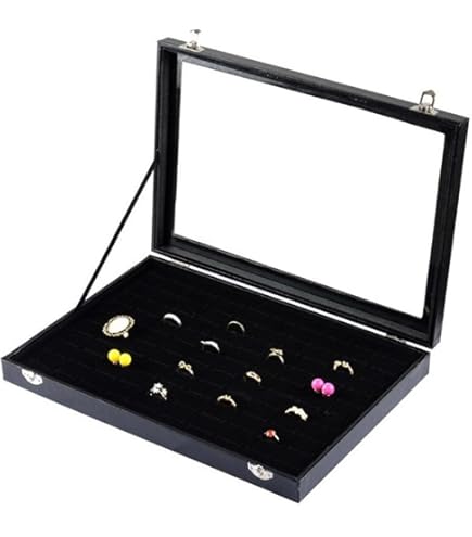 Boîte À Bijoux En Métal Et Verre Avec Couvercle Boîte À Bijoux Vintage