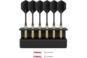 Naturalspring | Dart Wandhalter Darthalter Wandmontage - Platz für 6 Pfeile - Zubehör für Dartscheibe | Dartpfeile Dart Ständer Steeldart & Softdarts