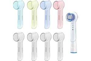 Dazkzooy Capuchon de Protection Brossette, 8PCS Étui de Brosse à Dents Électrique, Housse de Tête de Brosse à Dents, Étui Portable pour Une Meilleure Santé Buccale en Voyage, Multicolore