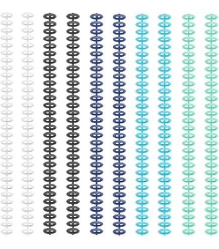 15 Peignes Spirales Plastique 12mm - Reliure 30 Trous Pour Cahiers DIY, Scrapbooking & Créations Perso