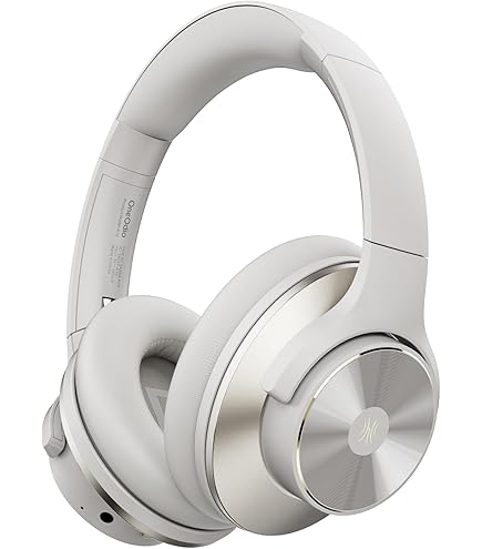 OneOdio Focus A6 Hybrid Active Noise Cancelling Hoofdtelefoon, 75 uur speeltijd, LDAC Hi-Res geluid, Bluetooth 6.0, app-bediening, dubbele microfoon voor heldere gesprekken, draadloze over-ear
