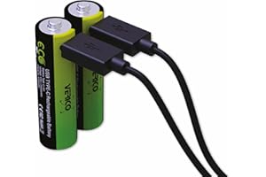 VERICO LoopEnergy AA USB-C Mignon akumulator 2550 mWh 1,5 V 2 szt. Mignon (AA) akumulator litowo-jonowy 1700 mAh 1,5 V 2 szt.