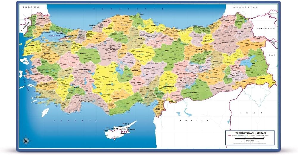 Art Puzzle Türkiye Siyasi Haritası 81 Parça Frame Puzzle