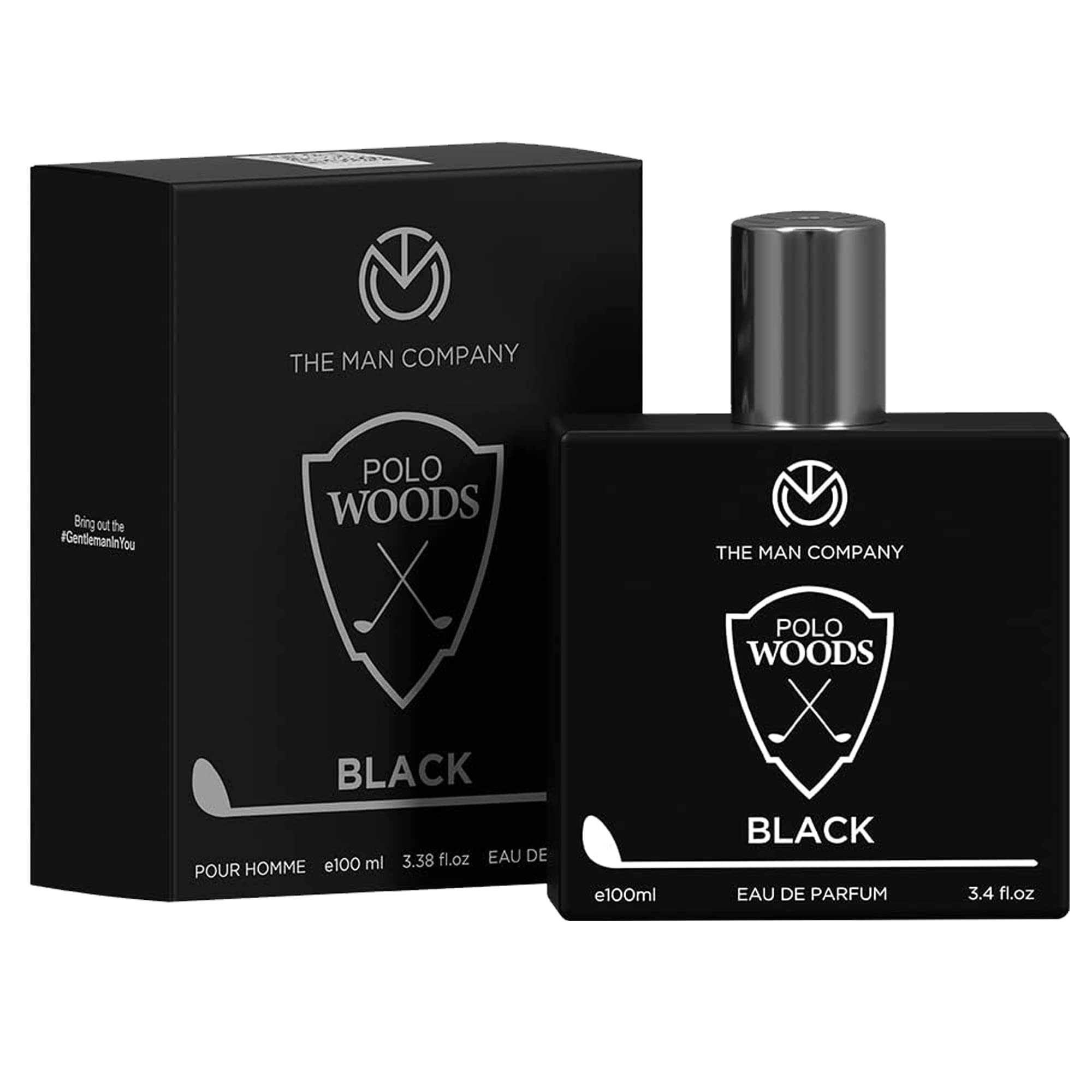 The Man Company Polo Black Perfume for Men – 100 ml | Premium Long Lasting Fragrance Spray | Eau De Parfum | Citrusy, Earthy 