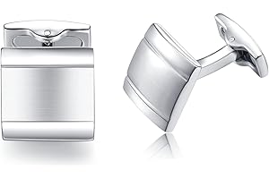 HONEY BEAR boutons de manchette Blanc carré de conception de style simple