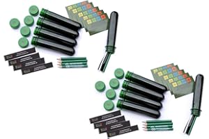 GEO-VERSAND 10 x Petling - Logbook - Pen complete set package Geocaching Cache hiding green 13 cm