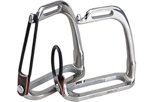 Korsteel Stainless Steel Peacock Stirrup Irons, 4.5"