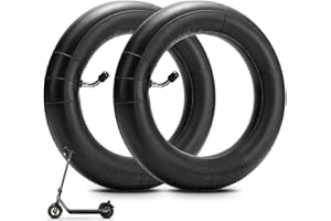 FRIEDWOHL 2 x 10 Zoll Schläuche in Schwarz, E Scooter Schlauch, Schlauch 10x2.125, 45° Ventilwinkel, Für Kinderwagenreifen, Nahtloser Schlauch eindicken, für mit 45° Ventilwinkel Schlauchreifen