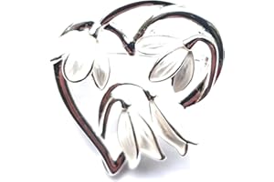 Equilibrium Graceful Snowdrop Silver Plated Brooch