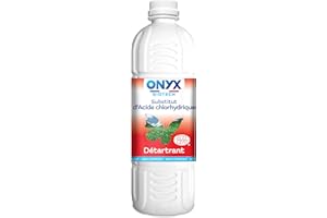 Onyx Biotech - Substitut d’Acide Chlorhydrique - Nettoyant, Détartrant WC, Canalisations, Produit Nettoyant Multi-Surface - Ingrédients d’Origine Naturelle - Fabrication Française - 1L