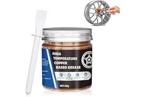 Allony Graisse Cuivrée Mécanique pour Coulisseau Frein - Résistance aux Températures Élevées et à L'usure - Réduit le Bruit du Système de Freinage des Voitures et Motos - 100g