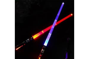 MLDNLD Lightsaber for Kids - 2 Pack Lightup Saber, Retractable Light up Saber, LED Light Sword Set with for Halloween Xmas Children Day Gifts