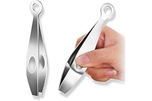 SHFYFHS 1 Stück, Fischgrätenzange, Fischgrätenpinzette, Fischzange aus Edelstahl zum, Profi Grätenpinzette,Professionelles Mehrzweck-Küchenwerkzeug zum Entfernen von Fischknochen, Schuppen und Tierhaar(Flach)