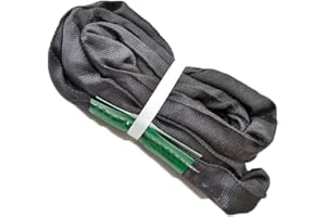 runner deer Black Spanset Round Slings for Aerial Lyra Hoop Rig Aerial Silks Handing, Polyester Lifting Strop, Working Load Limit for Round Sling – 2 Tonne, Multiple Spanset Sizes