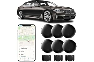 GENERIC TrackGo Pro Tag-Tracking Device, Find My Device Subscription-Free GPS Car Locator(Only iOS), Super Magnetic Case Real Time Tracker Tag Hidden Car Location Tracking Global Coverage(#6pcs)